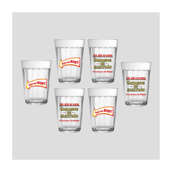 Kit 6 copos Americano CASJB