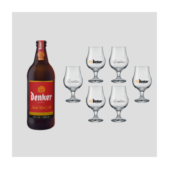 Kit 6 taças Dublin + 1 Irish Red Ale 600ml