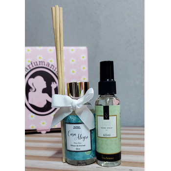 KIT DIFUSOR DE AMBIENTE ERVA DOCE 95ml + HOME SPRAY CLASSICA CAPIM LIMÃO 60ML