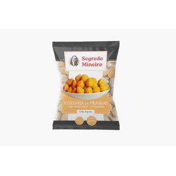 MINI COXINHA DE FRANGO COM REQUEIJAO 400GR FRITO