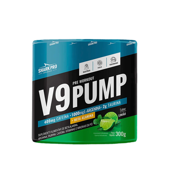 V9-PUMP PRE WORKOUT - PRÉ TREINO 300G Limão