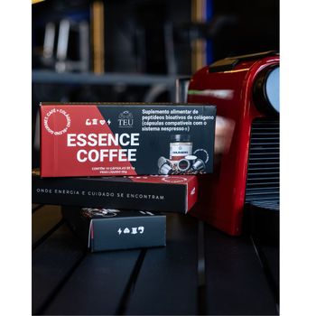ESSENCE COFFEE - 10 Cápsulas Premium de Café 100% Arábica com Colágeno para Energia + Cuidado - compatível com Nespresso