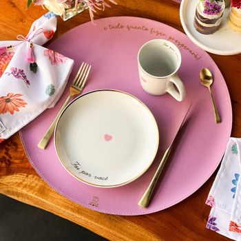 Americano em Couro Ecológico Lilás