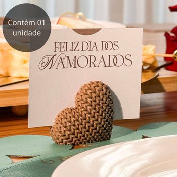 Marcador de Lugar em Formato de Coração
