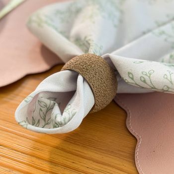 Porta Guardanapo Redondo Textura Nude