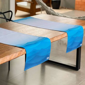 Kit 2 Trilho Impermeável Ondas Coleção Amar - 145cm x 45cm