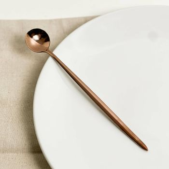 Colher Mexedora Rose Gold De Aço Inox - Linha Premium