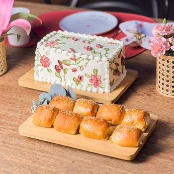 Kit 2 Tábuas com Pés em Bambu 27cm - Jardim Regado