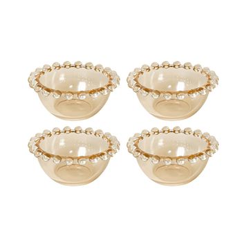 Kit 4 Mini Bowls de Cristal Âmbar - Wolff