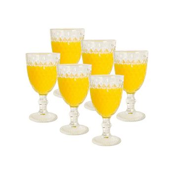Conjunto com 6 Taças Bico De Abacaxi Lyor - 325ml