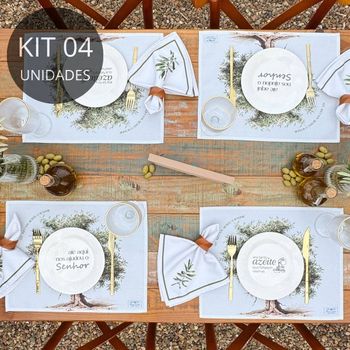 Kit 4 Americanos Impermeável - Coleção Oliveira
