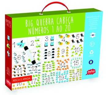BIG QUEBRA-CABEÇA: NÚMEROS DO 1 AO 20 BIG QUEBRA-CABEÇA: NÚMEROS DO 1 AO 20
