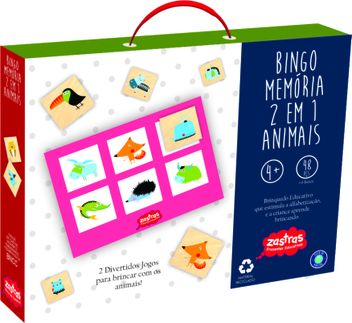 QUEBRA-CABEÇA BLOCOS E MEMÓRIA 2 EM 1: ANIMAIS QUEBRA-CABEÇA BLOCOS E MEMÓRIA 2 EM 1: ANIMAIS