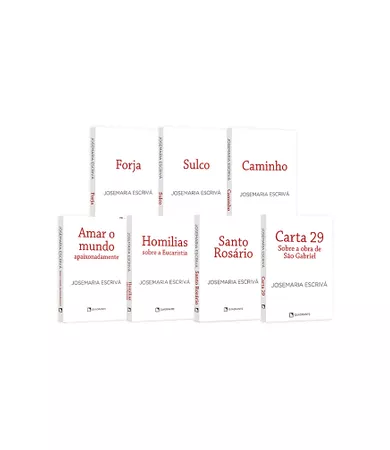 Coleção completa pocket São Josemaria Escrivá - 1ª Edição - Capa brochura