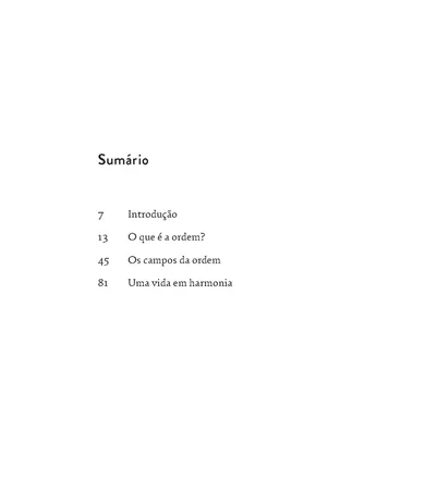 Livro A ordem: Como estruturar a vida pessoal