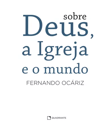 Livro Sobre Deus, a Igreja e o mundo