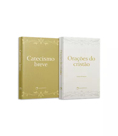 Kit: Pocket Orações do cristão: latim-português — Capa dura e Pocket Catecismo breve — Capa dura — 2 volumes