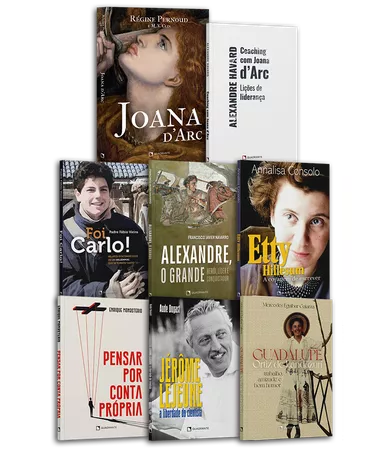 Coleção grandes vidas — 8 volumes