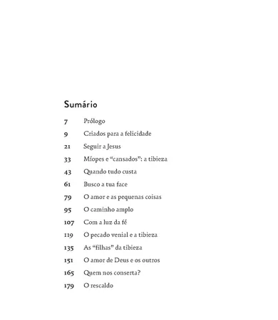 Livro A tibieza: como combater a indiferença