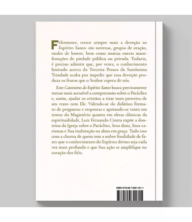 Livro Catecismo do Espírito Santo para adultos