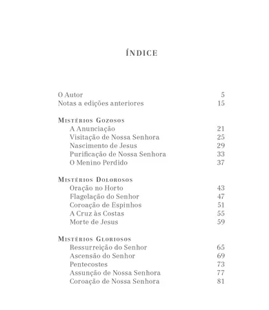 Pocket Santo Rosário — Coleção São Josemaria Escrivá — Capa branca