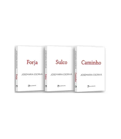 Coleção Clássicos São Josemaria: Edição Pocket Brochura — 3 volumes — Capa branca