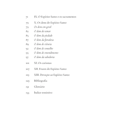 Livro Catecismo do Espírito Santo para adultos