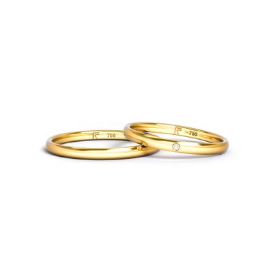 Aliança FR CLASSIC SPOT em ouro 18k, 2mm