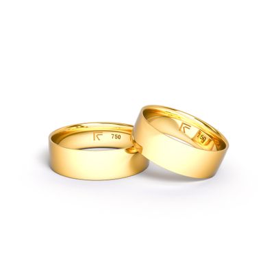 Aliança FR CLASSIC SLIM FLAT 6mm