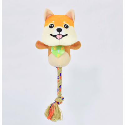 Brinquedo Pelúcia com Corda Ferpa Pets Lulu da Pomerânia para Cães