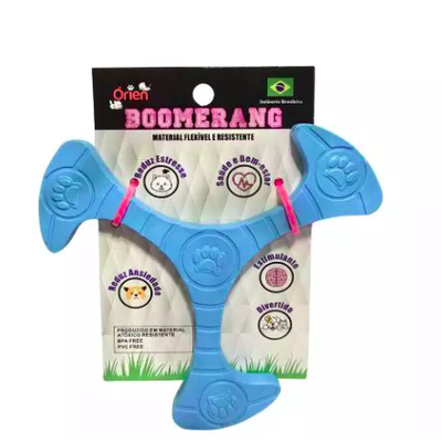 Brinquedo Mordedor Boomerang Flexível para Cães