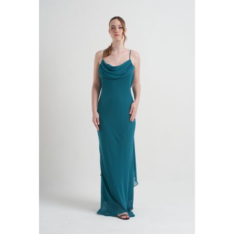 Vestido Bobo Azul Petróleo 