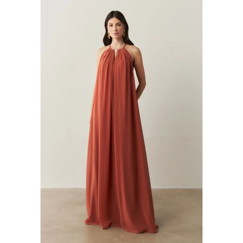 Vestido Adelia Terracota