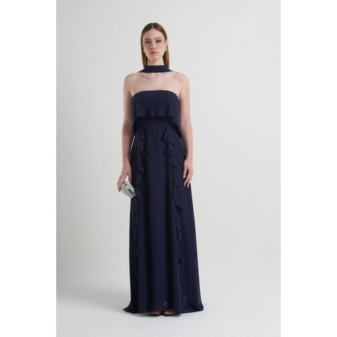 Vestido Ravena Azul Marinho