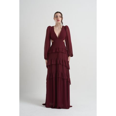 Vestido Marcelle Marsala