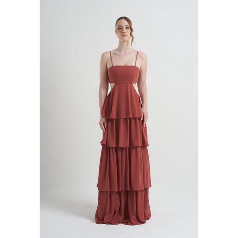 Vestido Aline Terracota