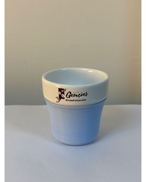Coffee Cup com luva azul