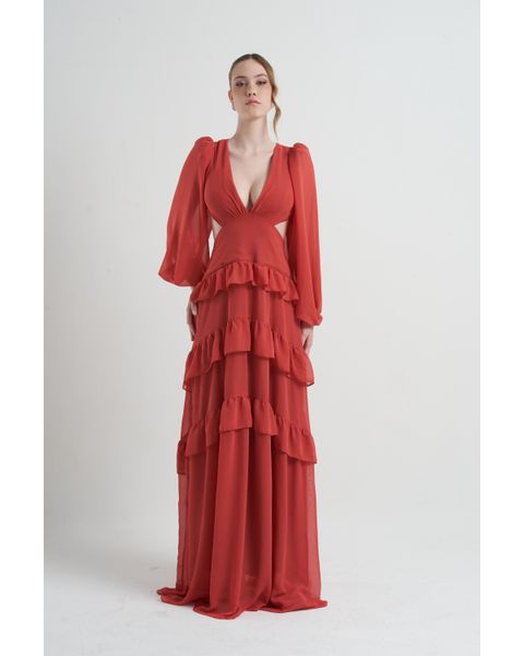 Vestido Marcelle Terracota