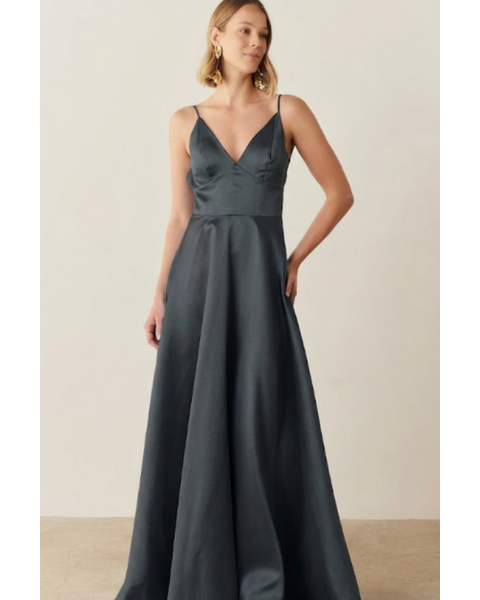 Vestido Anna Petróleo 