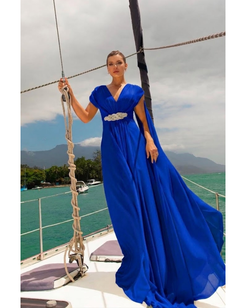 Vestido Diamond Azul Bic 