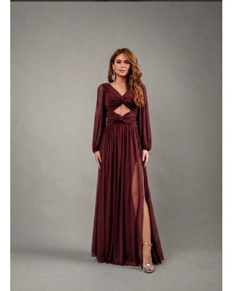 Vestido Cecília Marsala 