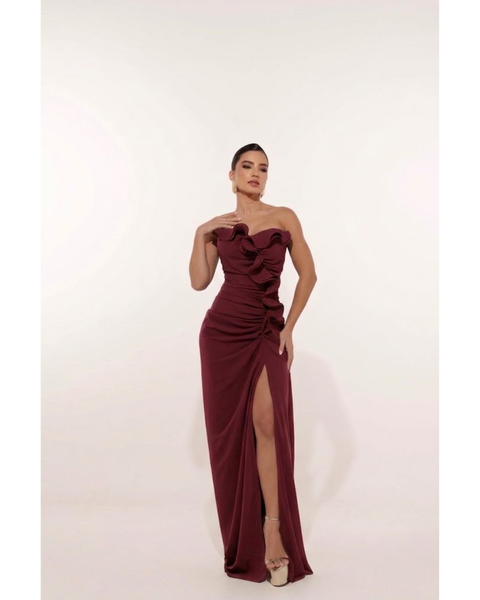 Vestido Monique Marsala 
