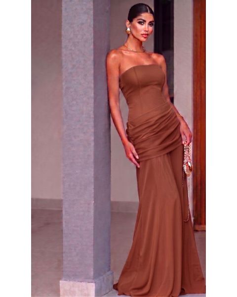 Vestido Marbella Marrom
