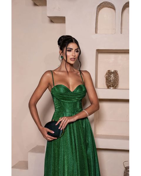 Vestido Isabela Verde Bandeira 