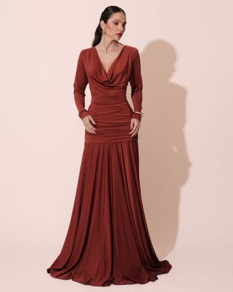 Vestido Valentina Terracota
