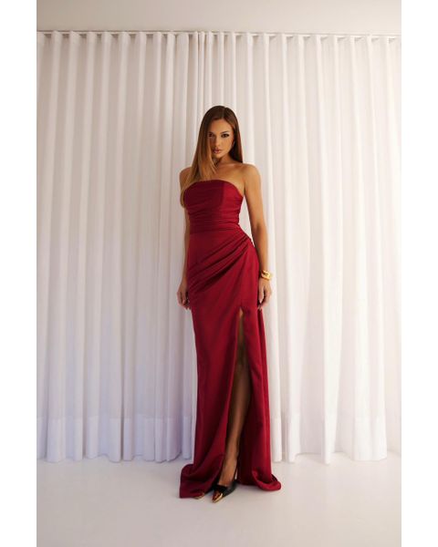 Vestido Melissa Marsala 