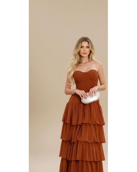 Vestido Serena Terracota 