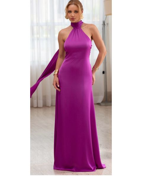 Vestido Frente Única Fúcsia 