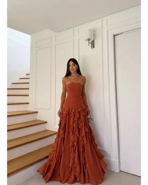 Vestido Márcia Terracota 
