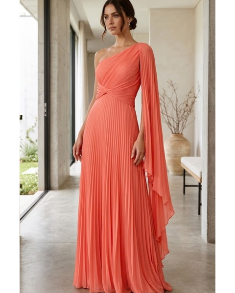 Vestido Turmalina Coral 